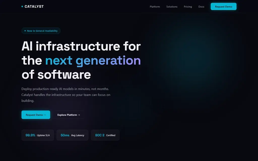 Catalyst AI — Enterprise AI infrastructure platform